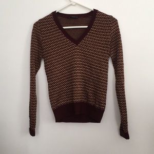 Zara patterned knit sweater